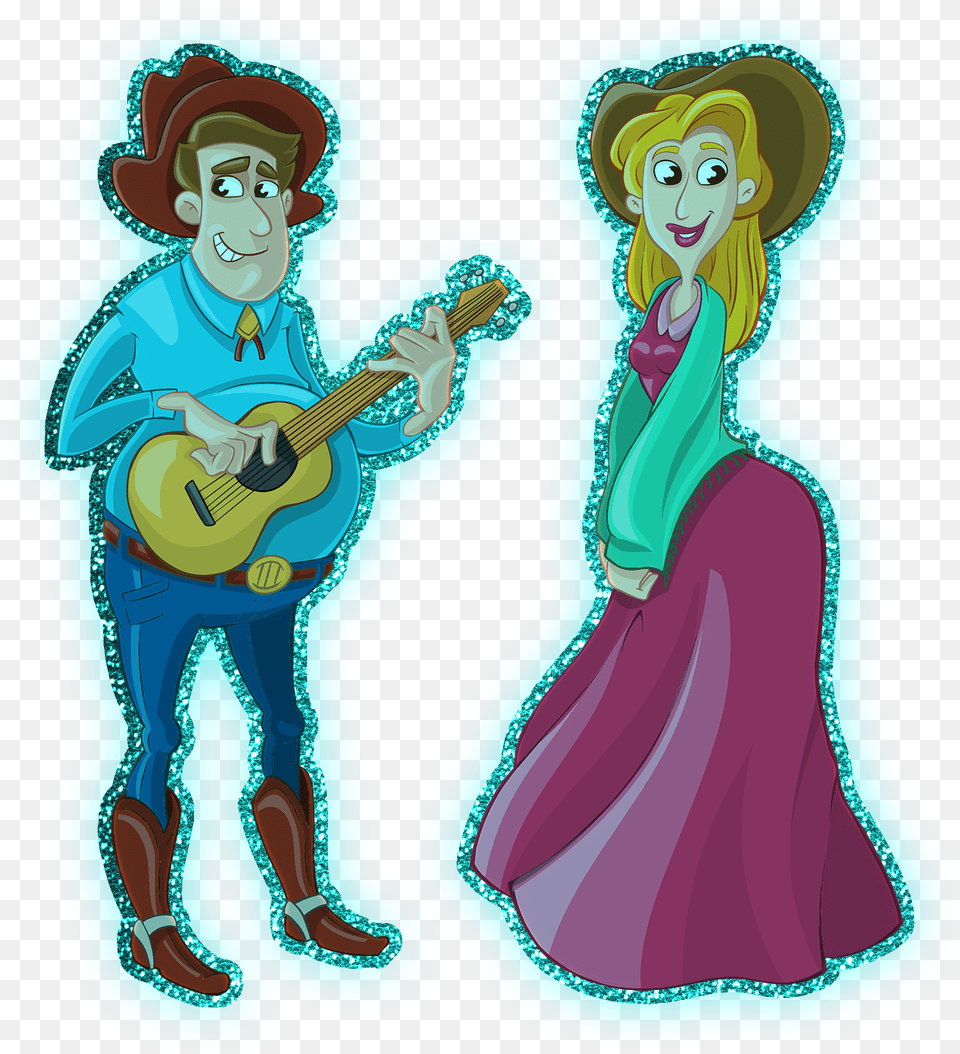 Glitter Music Country Singers Cartoon Clipart, Adult, Wedding, Person, Woman Free Transparent Png