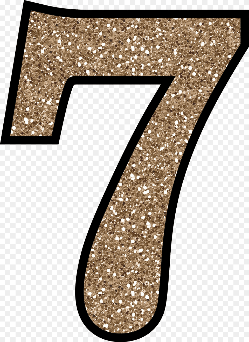 Glitter Numbers Gold Glitter Number, Symbol, Text Free Png Download