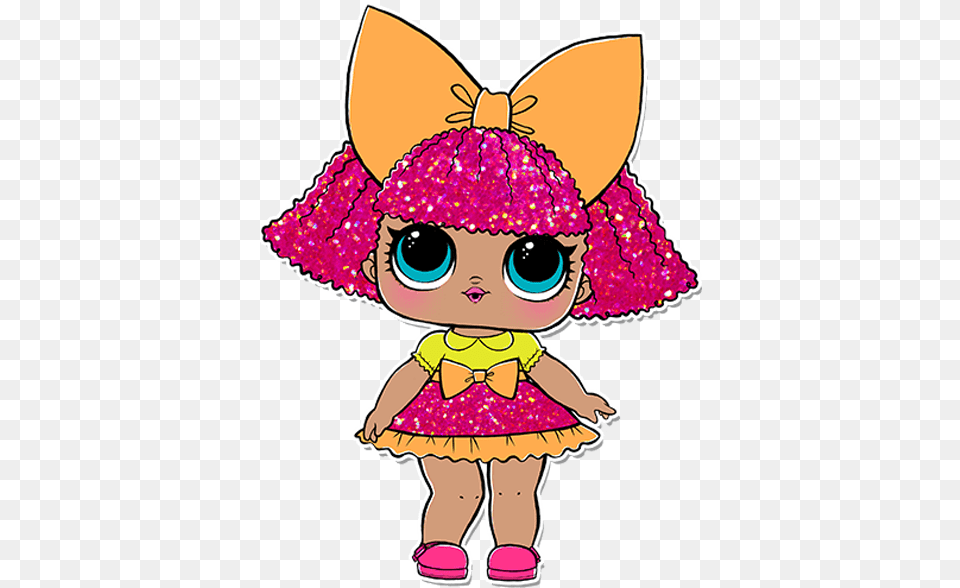 Glitter Queen Lol Doll, Toy, Baby, Person, Face Free Transparent Png