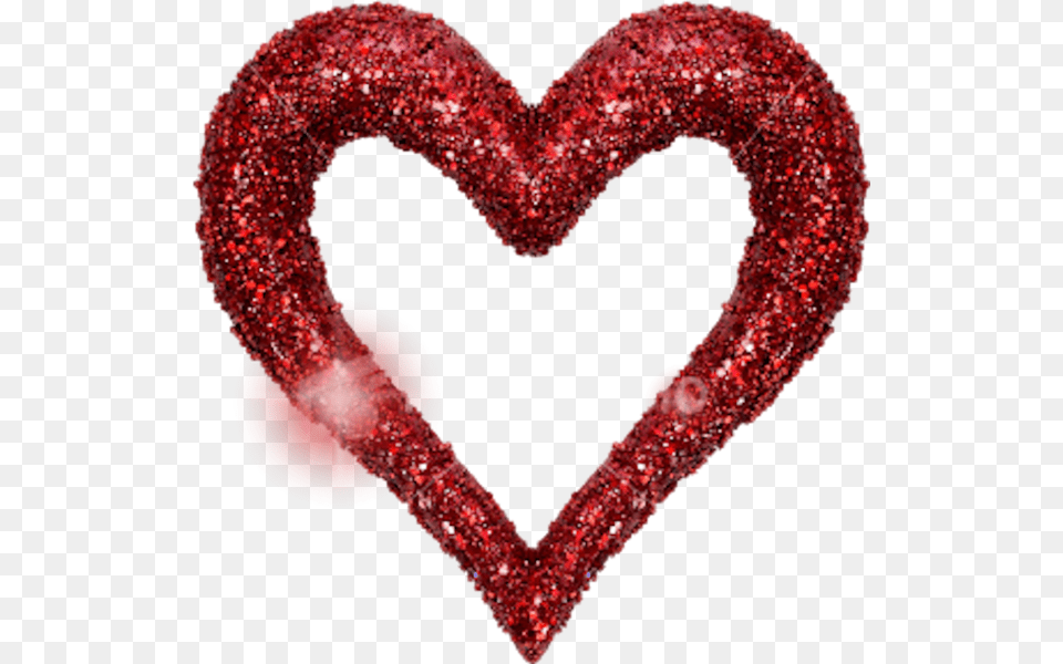Glitter Red Heart, Person Png Image