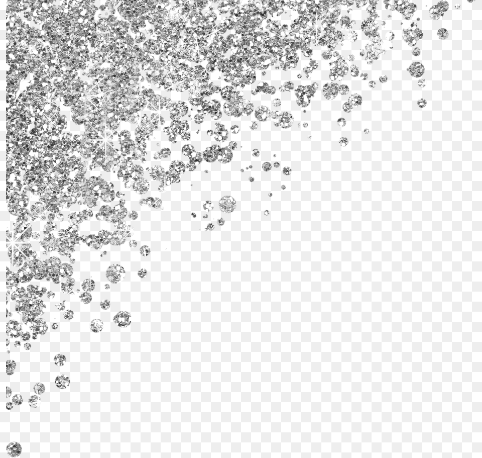 Glitter Silver Glow Background Metalic Metal Sequins, Accessories, Diamond, Gemstone, Jewelry Free Png Download