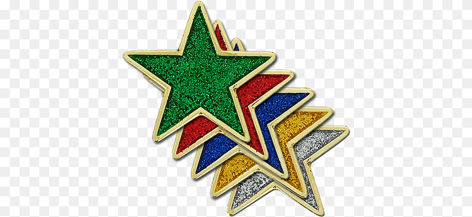 Glitter Star Badge By School Badges Uk Emblem, Accessories, Cross, Symbol Free Png