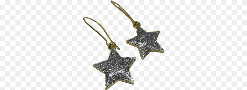 Glitter Star Gold Earrings White Magician Pikeru, Accessories, Earring, Jewelry, Star Symbol Free Png