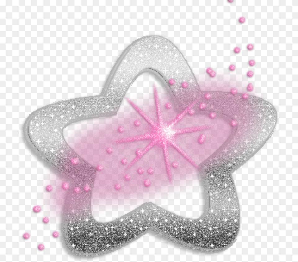 Glitter Star Stars Logo Glitter, Cream, Dessert, Food, Icing Png Image