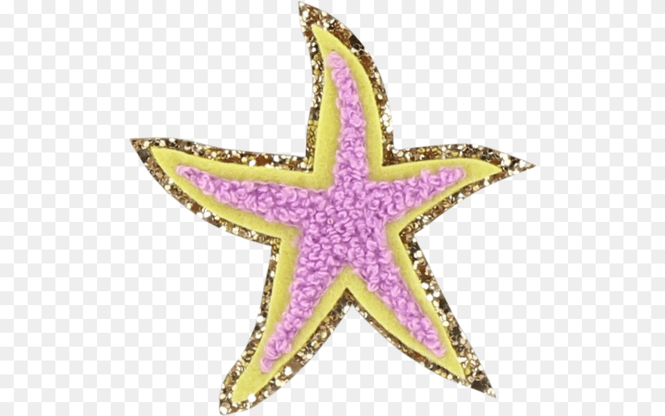 Glitter Starfish Patch Starfish, Animal, Sea Life Free Png