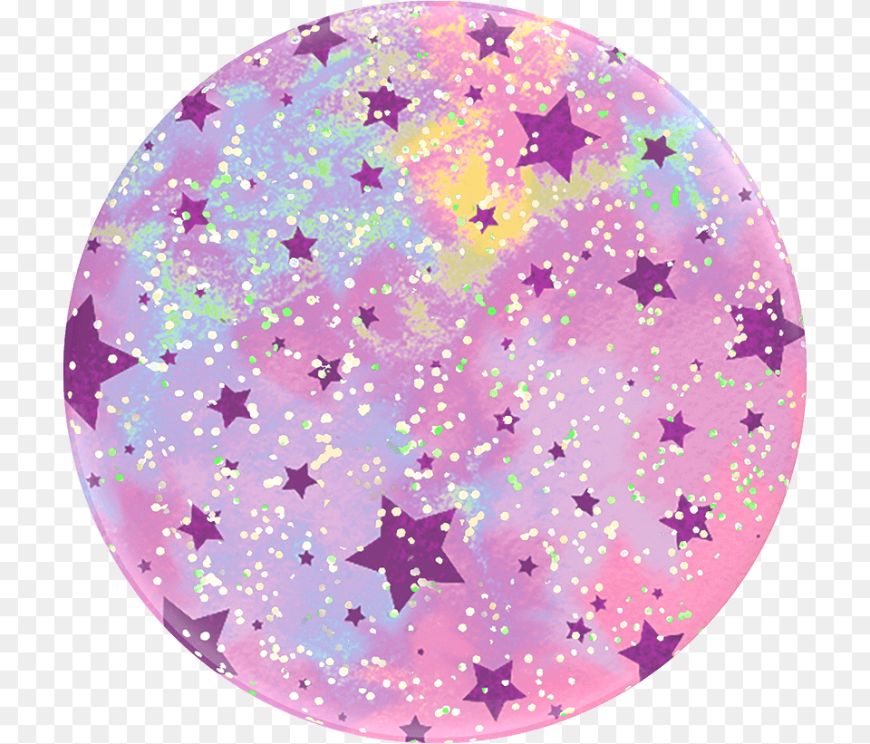 Glitter Starry Dreams Lavender Popsockets Circle, Paper, Home Decor, Pattern Free Png