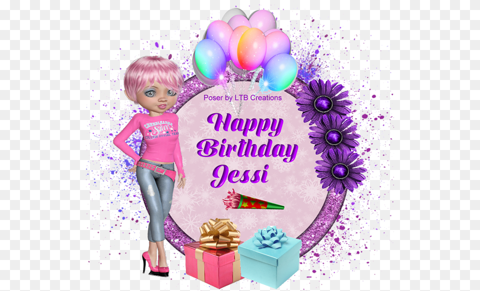 Glitter Text Personal Happy Birthday Happy Birthday Jessi, People, Person, Doll, Toy Png