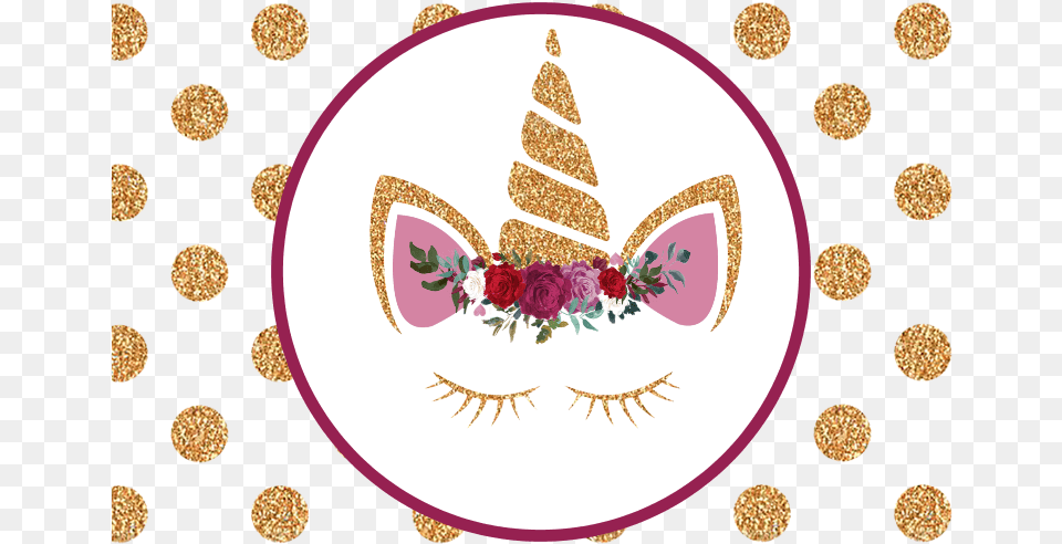 Glitter Unicorn Gift Tag Christmas Unicorn Head Clipart, Embroidery, Pattern, Stitch Png Image