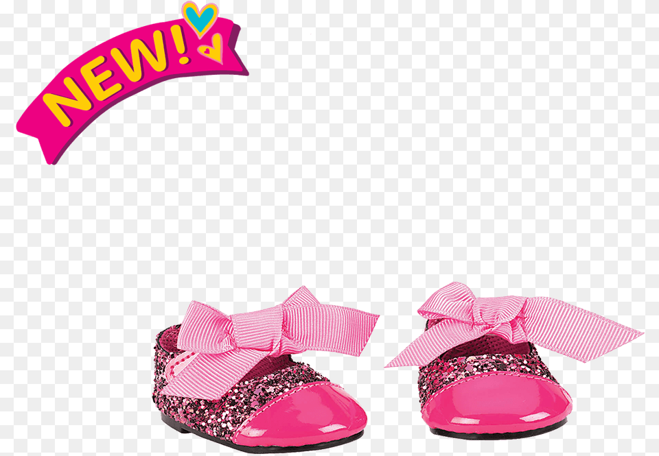 Glittering Fuchsia Fashion Shoes For 18 Inch Dolls Our Generation Boy Doll Clothes, Clothing, Footwear, Shoe, High Heel Png