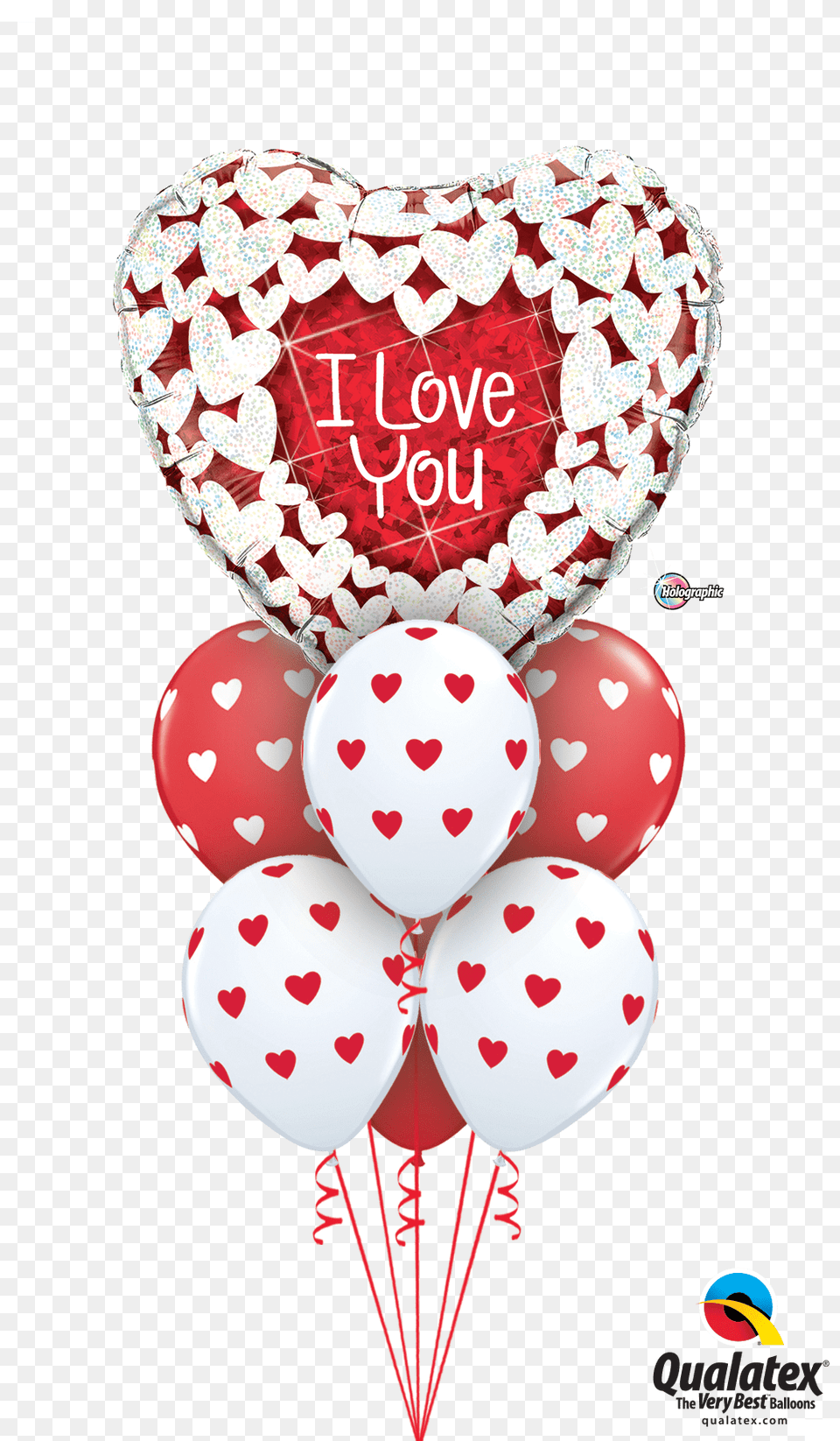 Glittering Heart Love Balloon Bouquet Do Love You Glitter Png Image