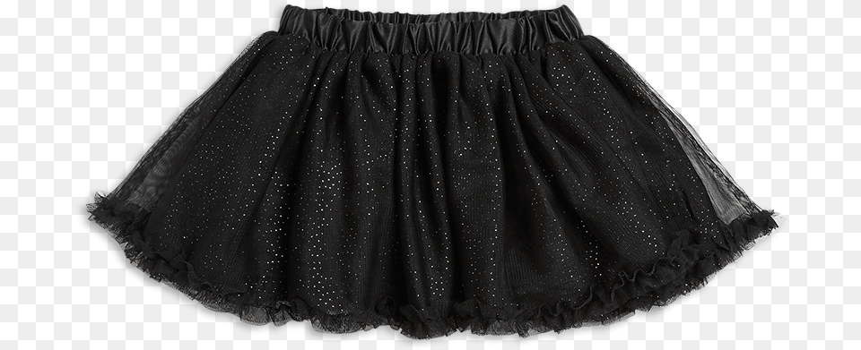 Glittery Tulle Skirt Black Miniskirt, Clothing, Blouse Free Png Download