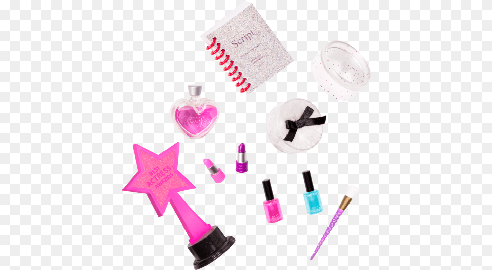 Glitz And Glamour Dressing Room Accessories Our Generation Dukketilbehr, Cosmetics, Lipstick, Bottle, Perfume Free Transparent Png