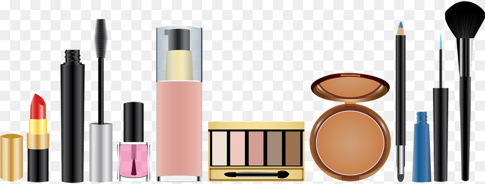 Global Cosmetic Products Market Make Up No Background, Cosmetics, Lipstick, Bottle, Perfume Png