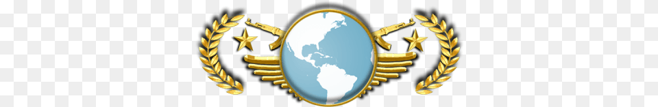 Global Cs Go, Gold, Symbol, Emblem, Logo Free Png
