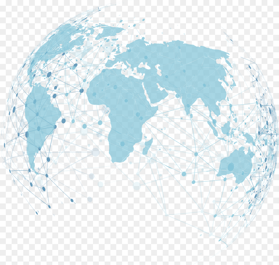 Global Data Aggregation Map Of World Silhouette, Astronomy, Outer Space, Planet, Globe Free Transparent Png