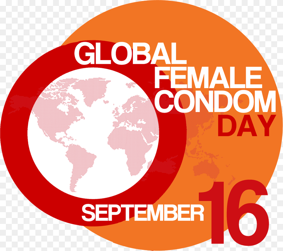 Global Female Condom Day Logo World Map, Advertisement, Poster, Food, Ketchup Free Transparent Png
