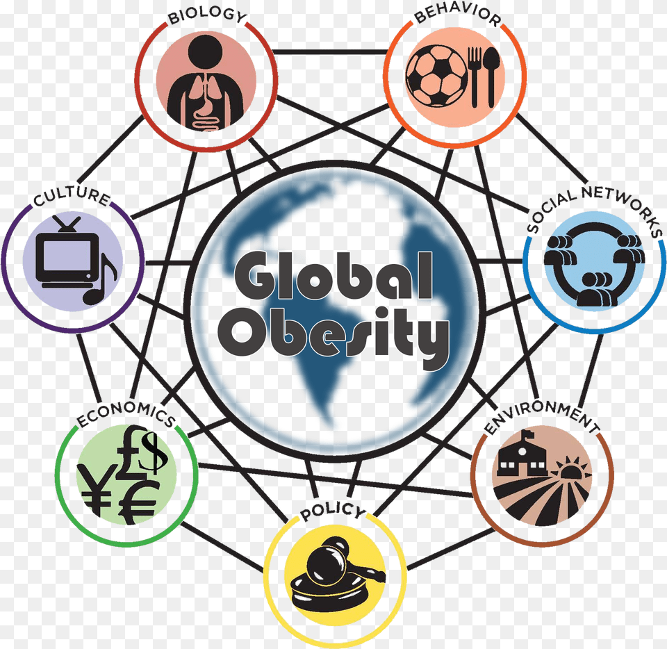 Global Obesity New Wheel Circle, Person, Machine, Network, Lawn Mower Free Png Download