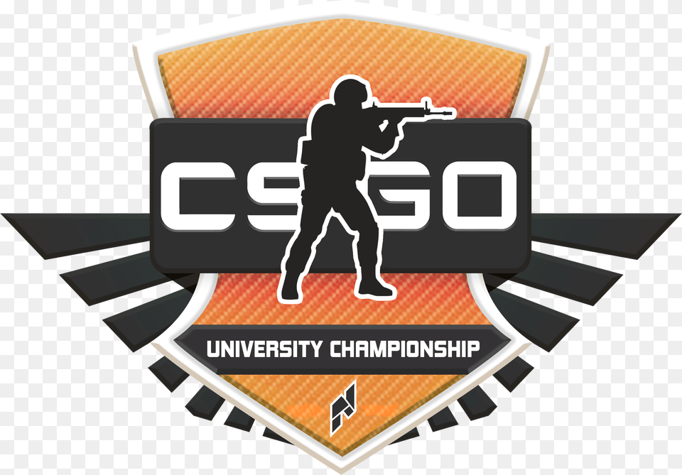 Global Offensive University Championship Cs Go Emblem, Logo, Badge, Person, Symbol Free Png Download