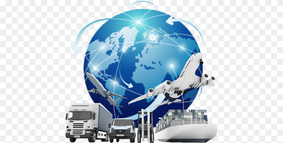Global Supply Chain, Transportation, Truck, Vehicle, Aircraft Free Transparent Png