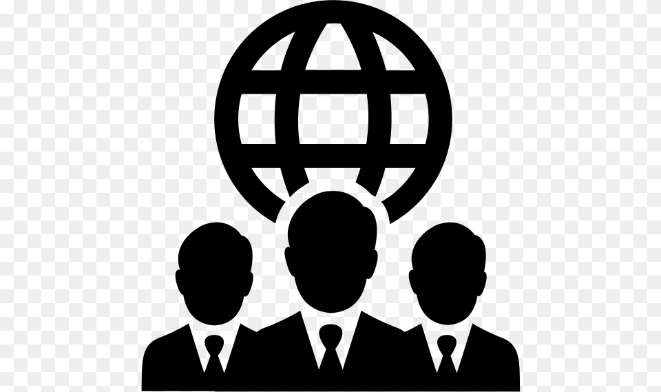 Global Team Icon Communication Icon, Gray Free Png Download