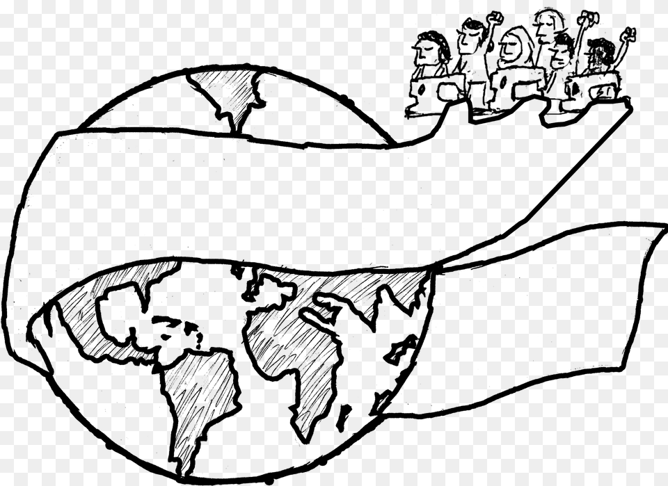 Globalisation Drawings, Gray Png