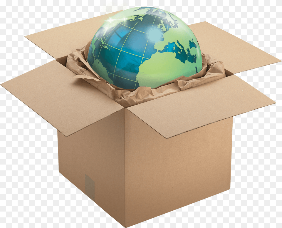 Globe, Sphere, Box, Cardboard, Carton Free Transparent Png