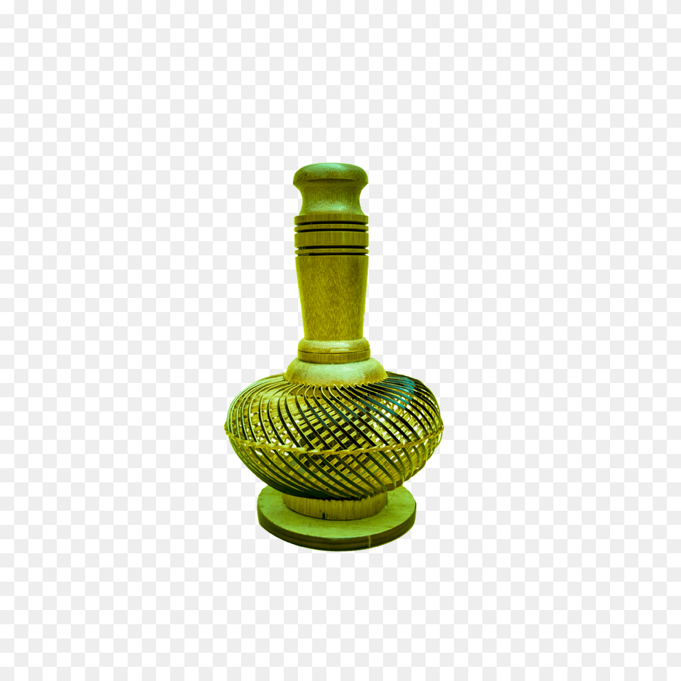 Globe Bamboo Flower Vase In Brown And Yellow Sister Crafts, Jar, Pottery, Bottle, Cosmetics Png Image