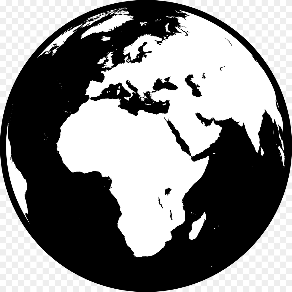 Globe Black And White Globe Logo Black And White, Astronomy, Planet, Outer Space, Adult Free Png Download