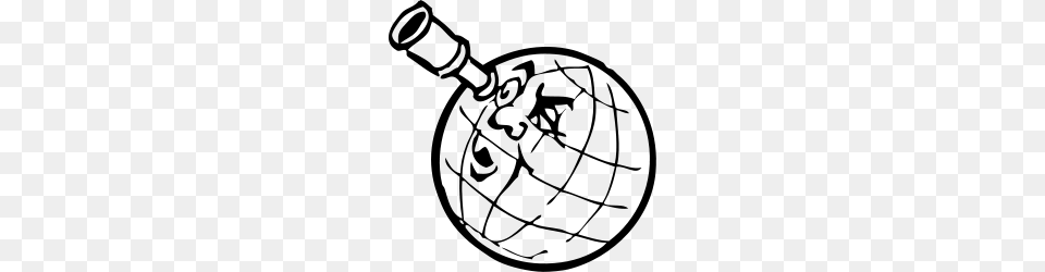 Globe Clip Art From Around The World, Gray Png