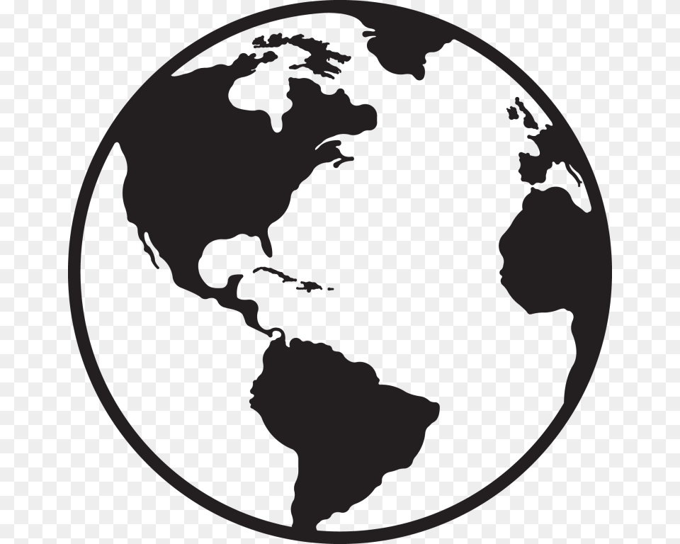 Globe Clipart Black And White Globe Clipart Black And White, Astronomy, Outer Space, Planet, Person Png