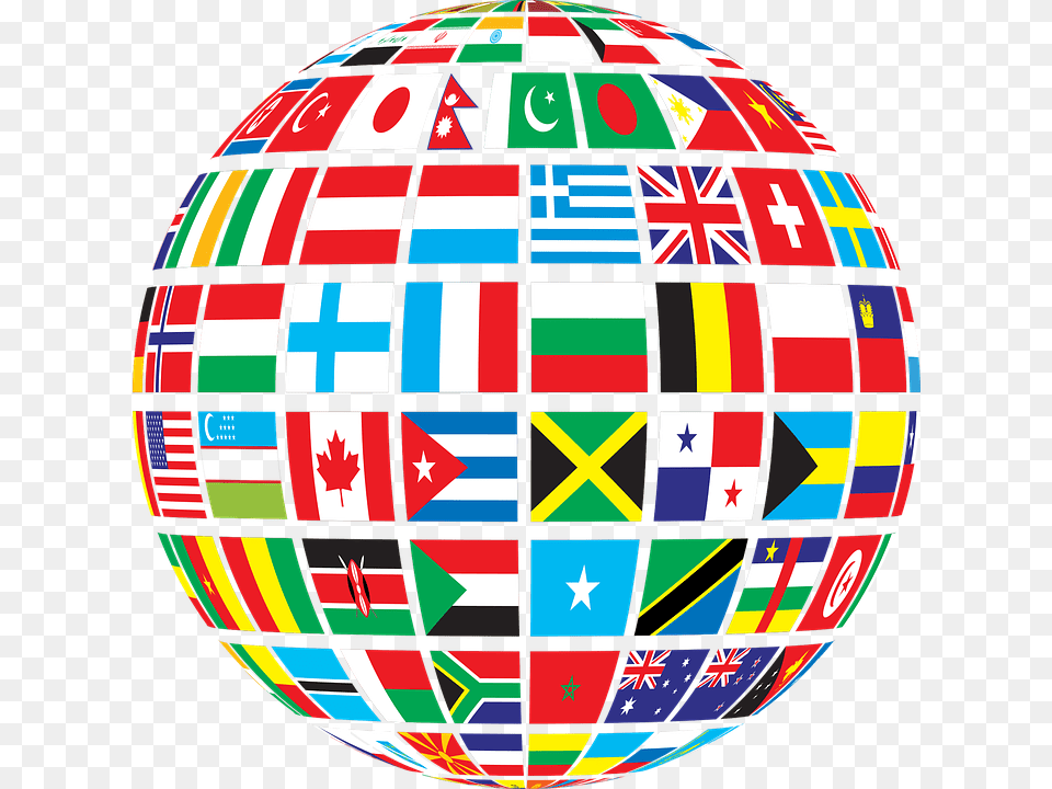 Globe Clipart Country Globe Flags Of The World, Sphere, Astronomy, Outer Space, Planet Free Png Download