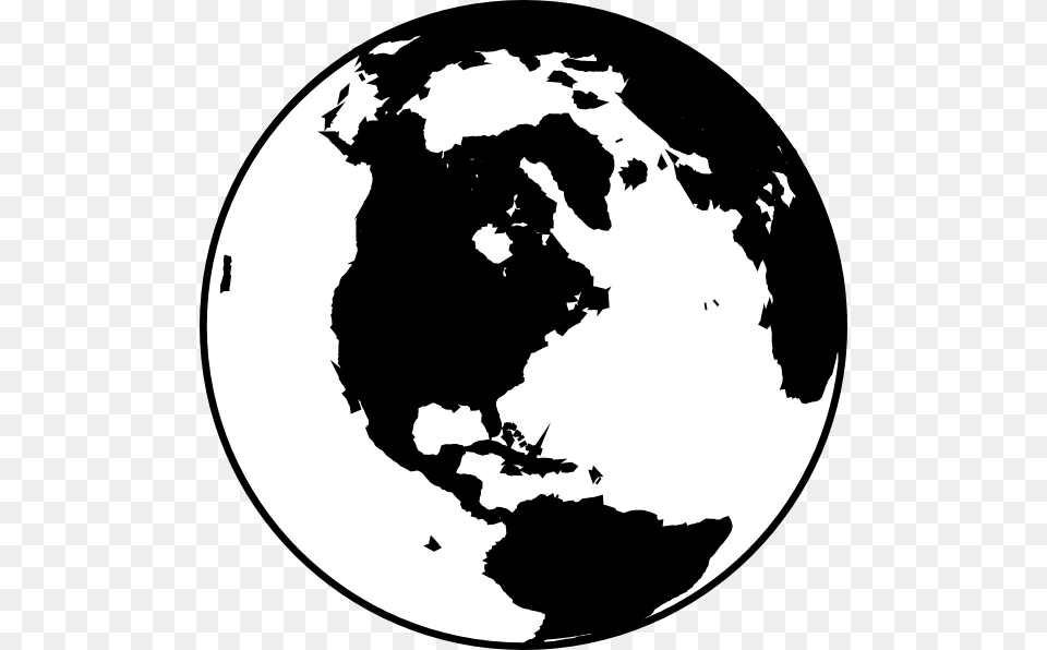 Globe Clipart Transparent Background Globe Black And White, Astronomy, Planet, Outer Space, Adult Free Png