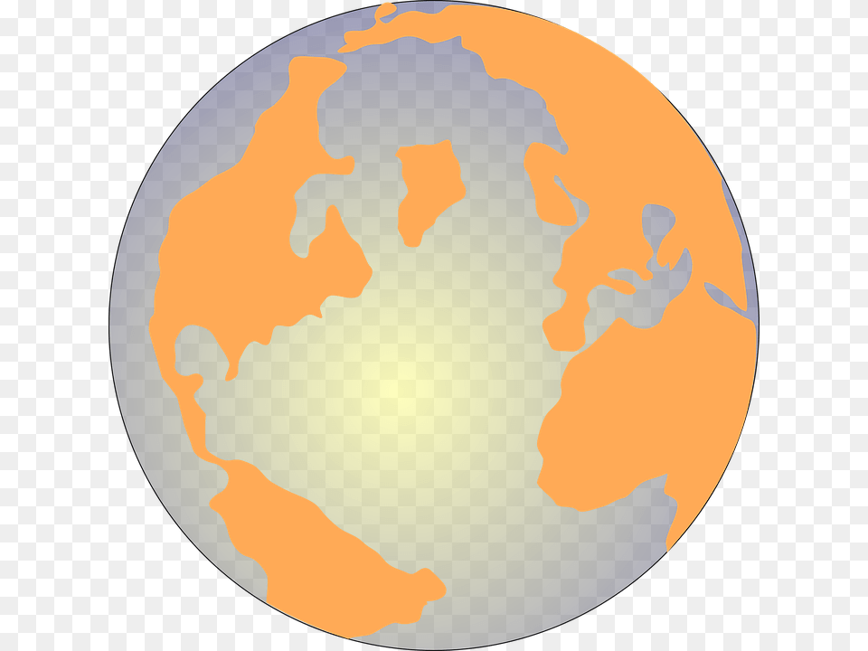 Globe Clipart Yellow Circle, Astronomy, Outer Space, Planet, Earth Free Transparent Png