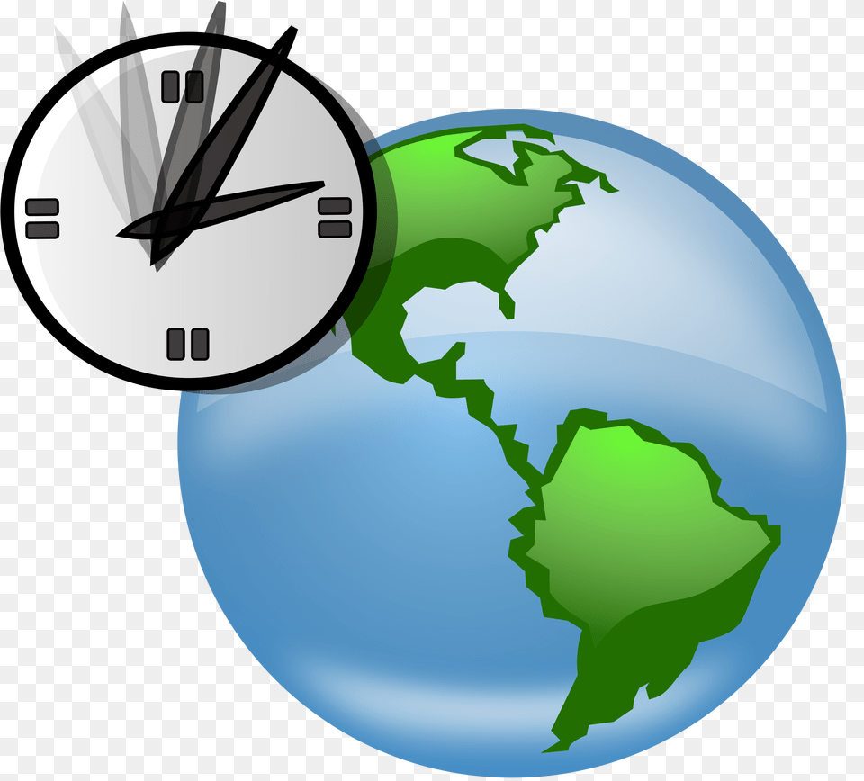 Globe Clock Gif Animated Transparent Background, Analog Clock, Astronomy, Outer Space Png