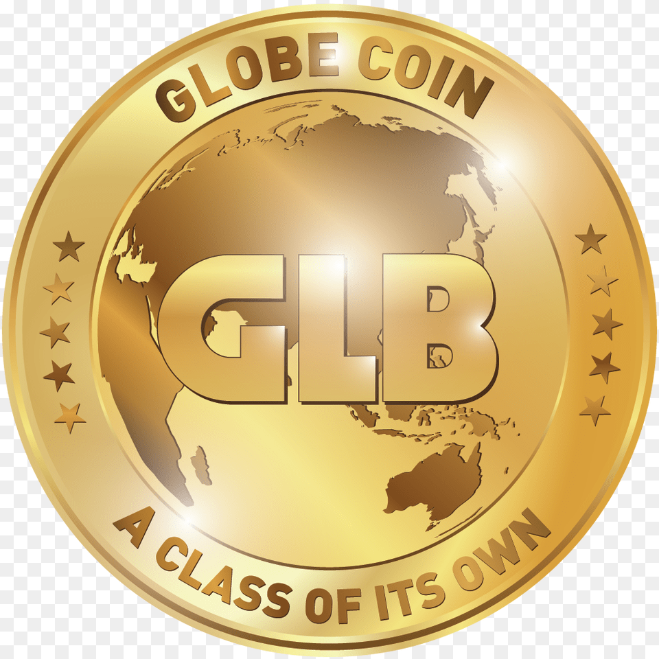 Globe Coin Ico Emblem, Gold, Disk, Money Free Transparent Png