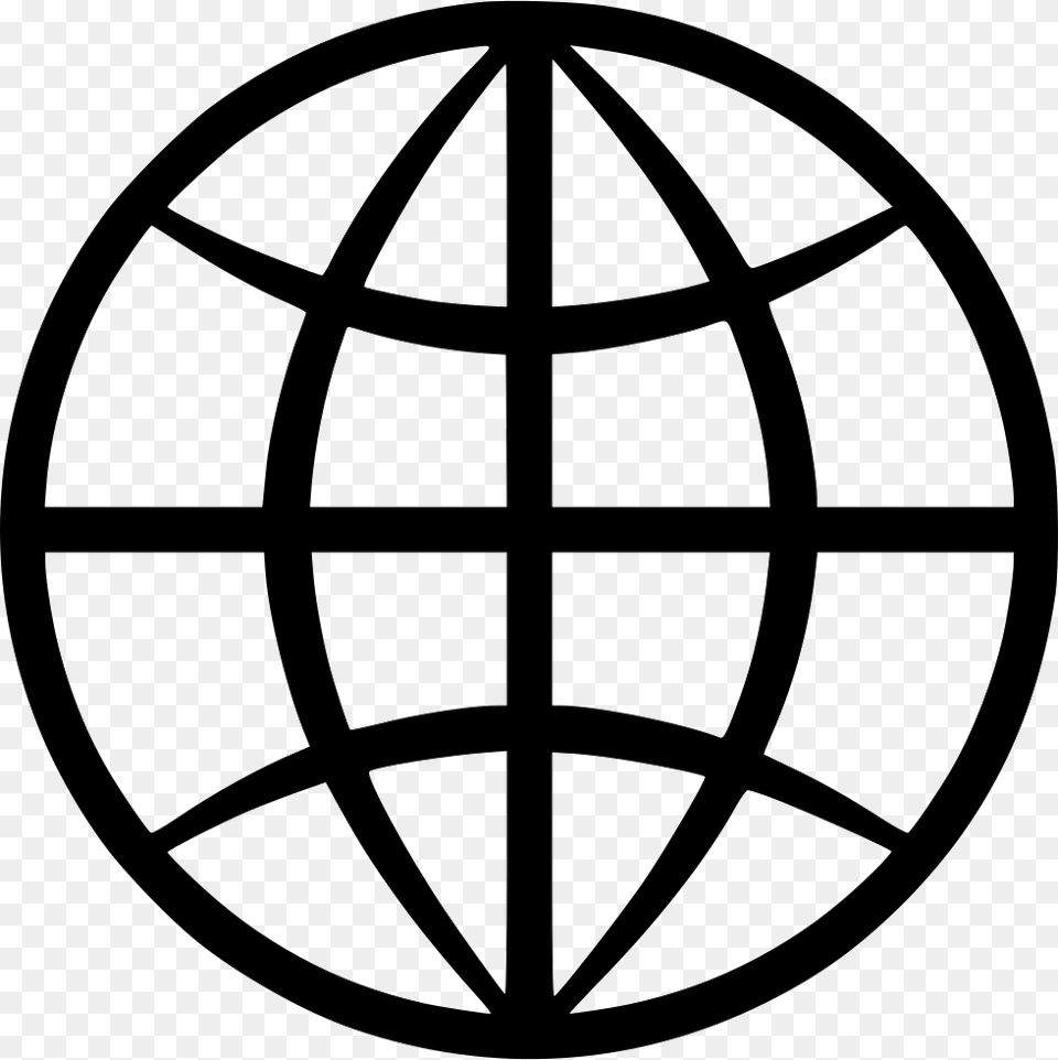 Globe Comments Internet Clipart Black And White, Machine, Wheel, Symbol, Logo Free Png Download