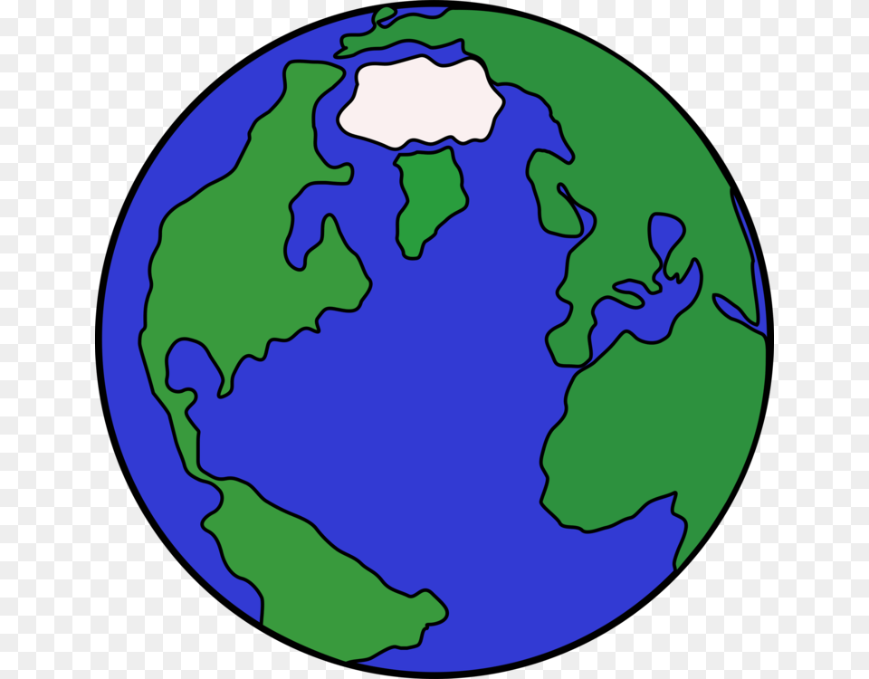 Globe Earth Cartoon Drawing Planet, Astronomy, Outer Space Free Png Download