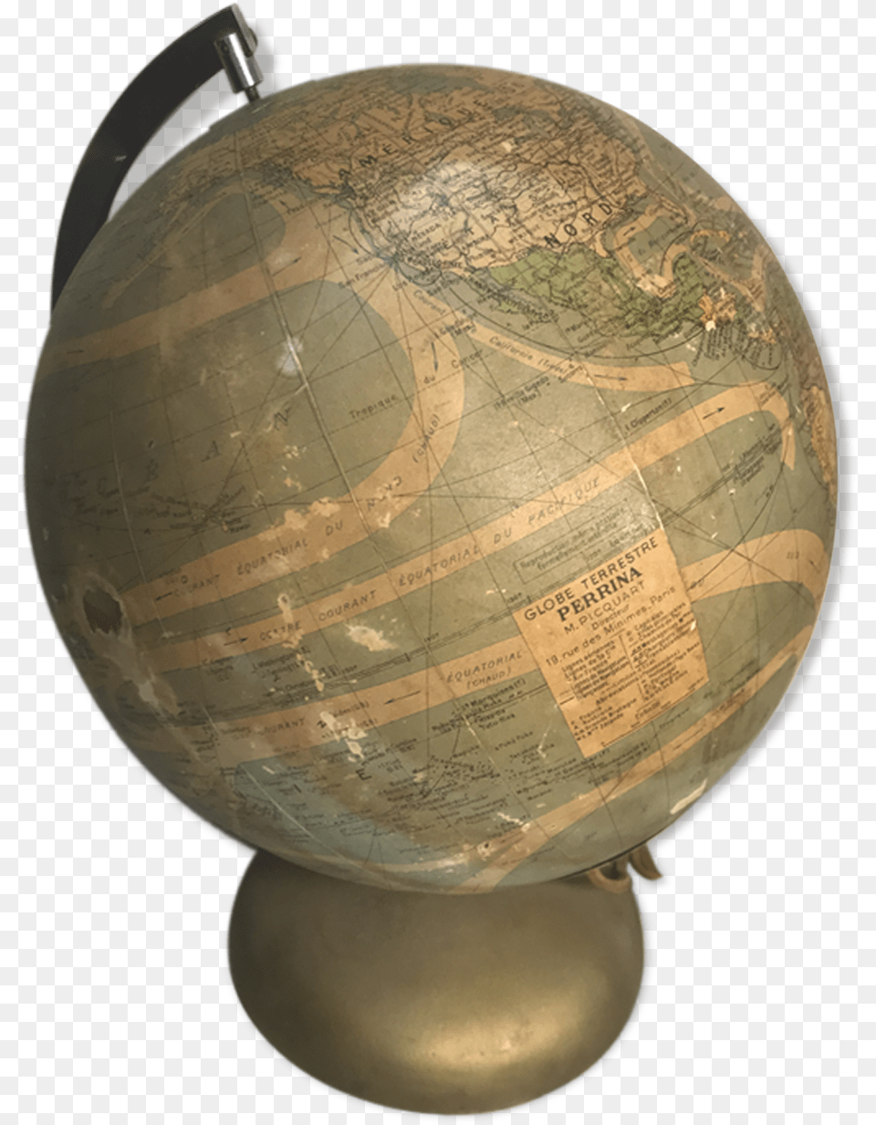 Globe Earth Lamp Perrina Selency Globe, Astronomy, Outer Space, Planet Free Transparent Png
