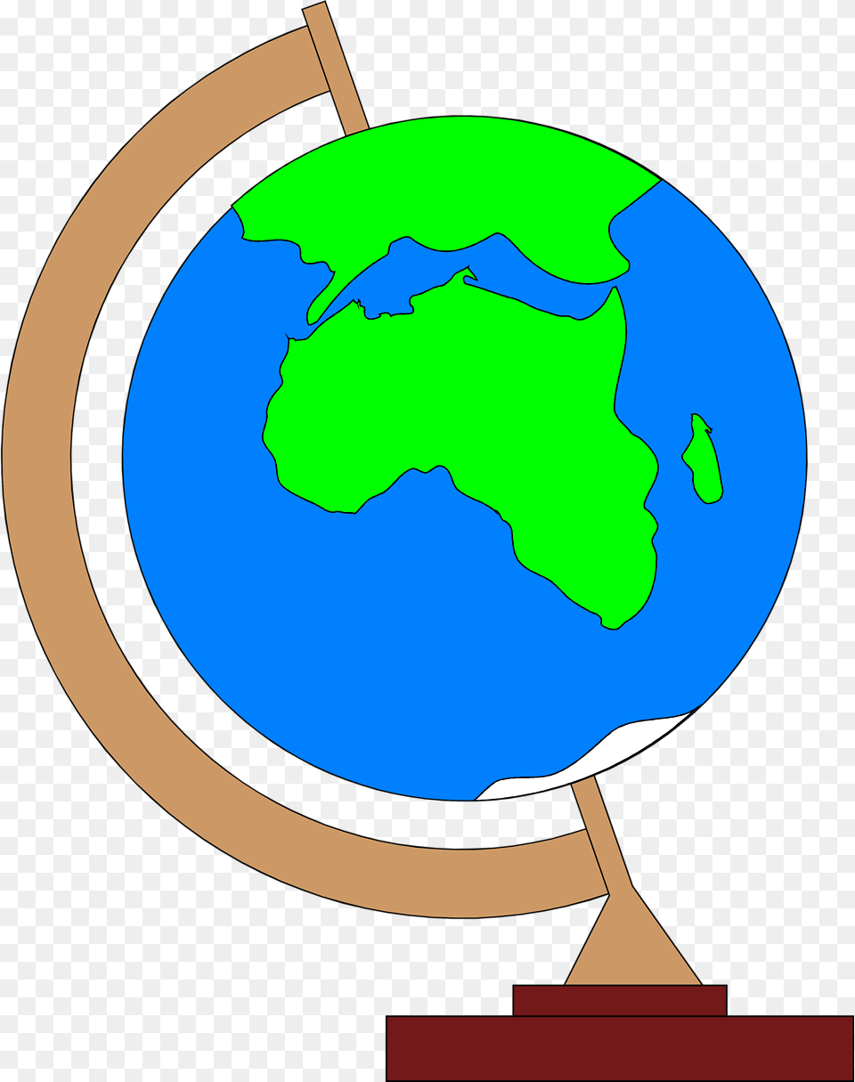 Globe Earth Map Clip Art Illustration Of A Globe, Astronomy, Outer Space, Planet, Disk Free Transparent Png