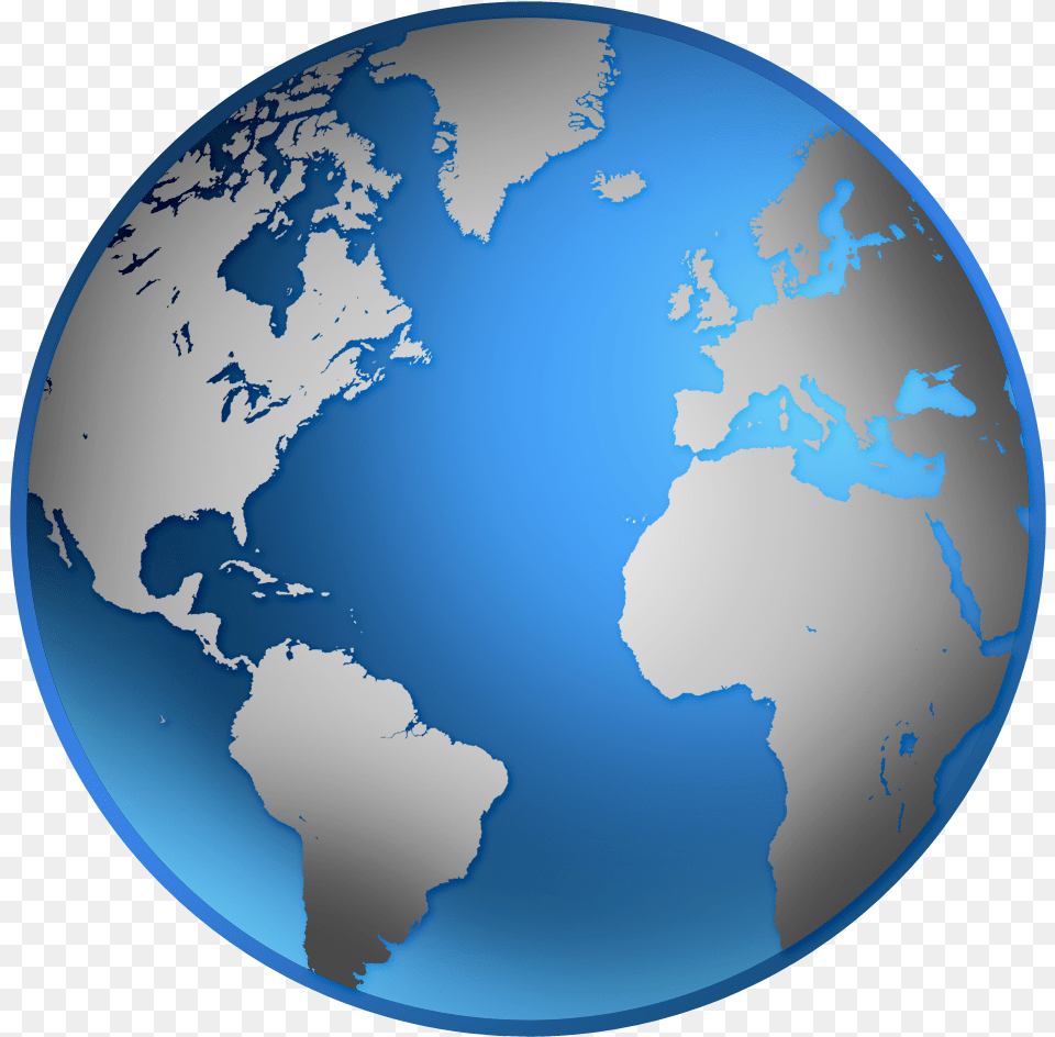 Globe Globe Blue And Silver, Astronomy, Outer Space, Planet, Earth Free Transparent Png