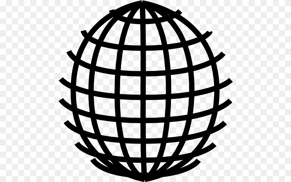 Globe Grid, Gray Free Transparent Png