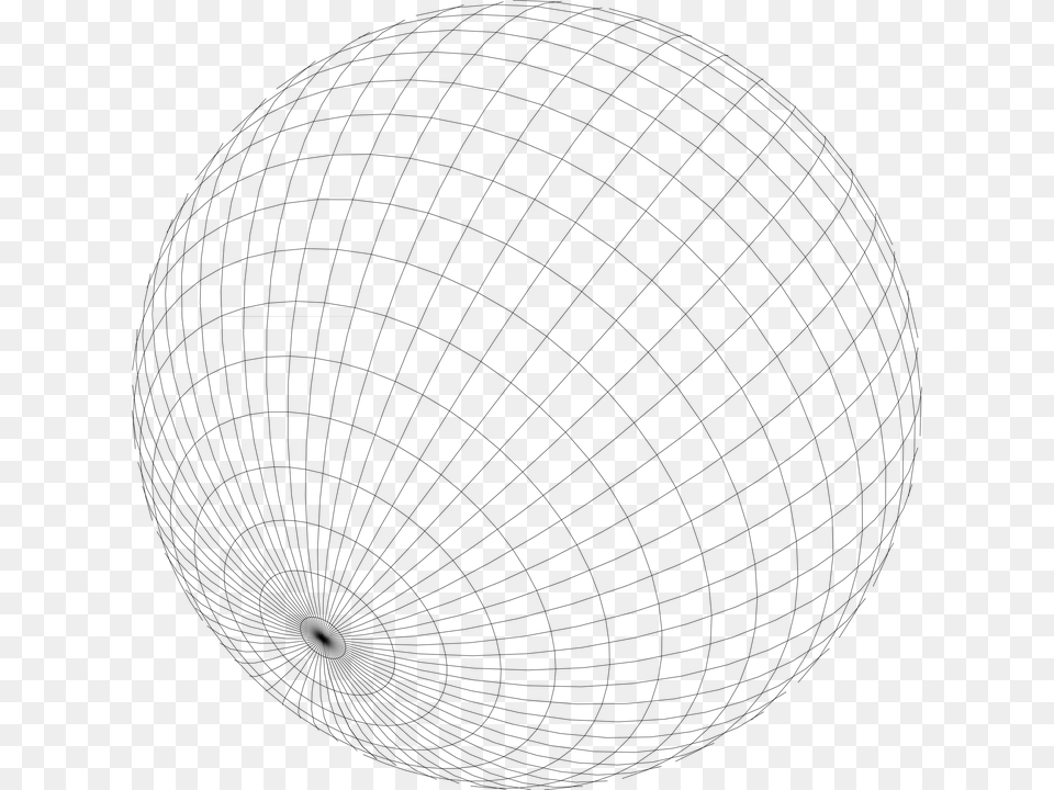Globe Grid Sphere, Gray Free Png