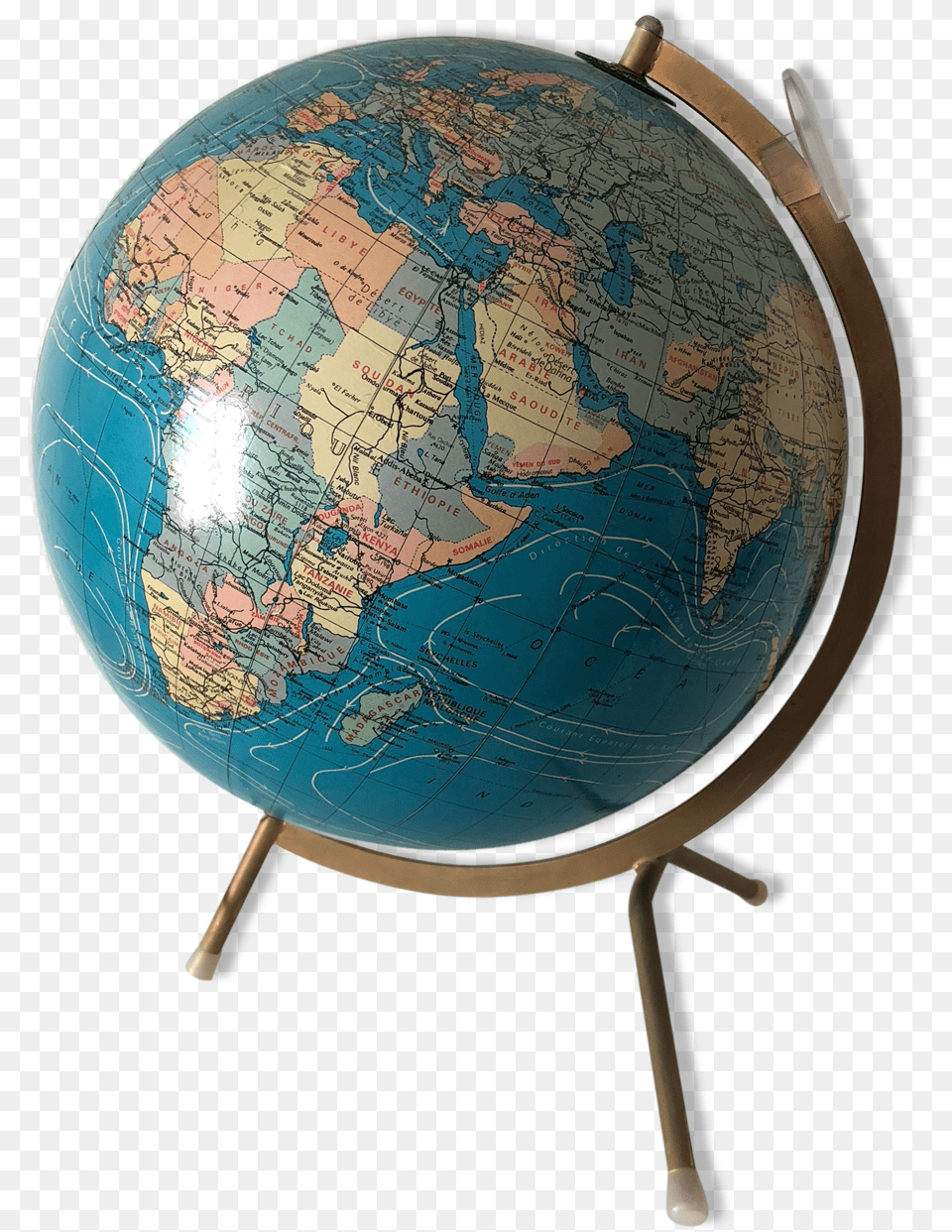 Globe Ground Glass Taride 33 Cm Vintage Globe, Astronomy, Outer Space, Planet Png