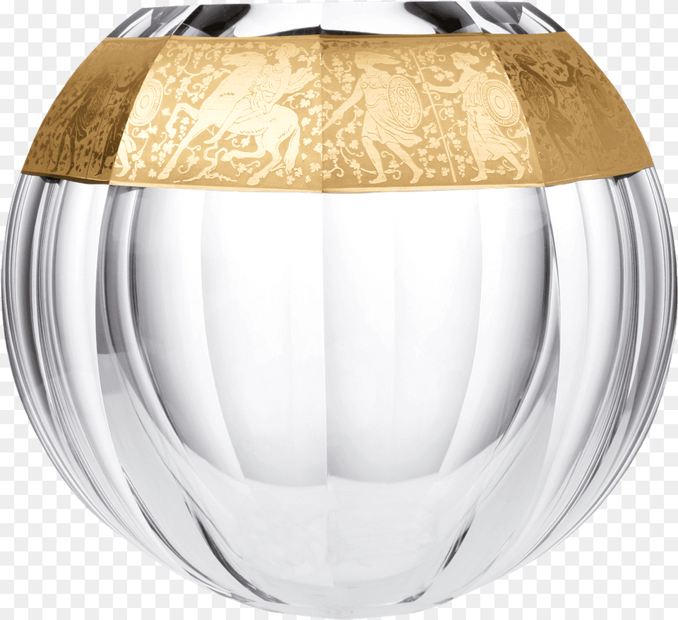 Globe Hand Cut And Gilded Vase Moserglasscom Candle, Lamp, Jar, Lampshade, Pottery Free Png