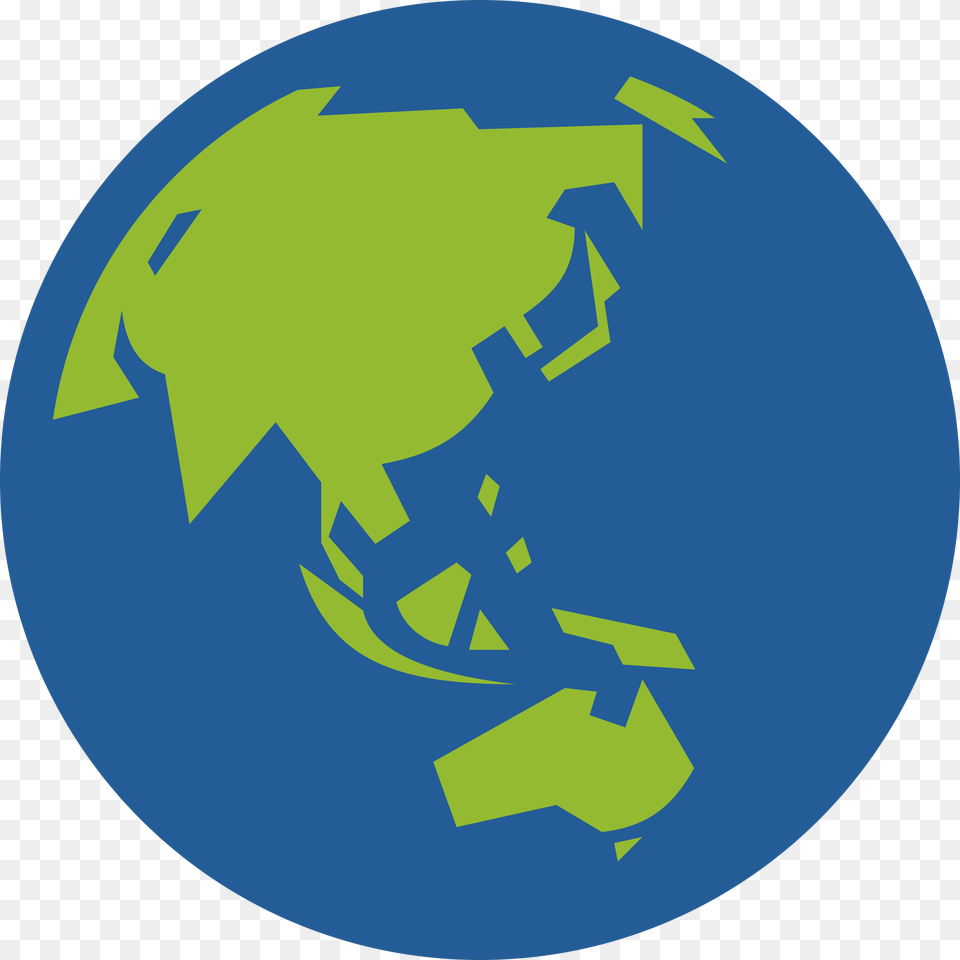 Globe Icon Facing Asia And Australia Icons, Astronomy, Outer Space, Planet, Disk Free Png