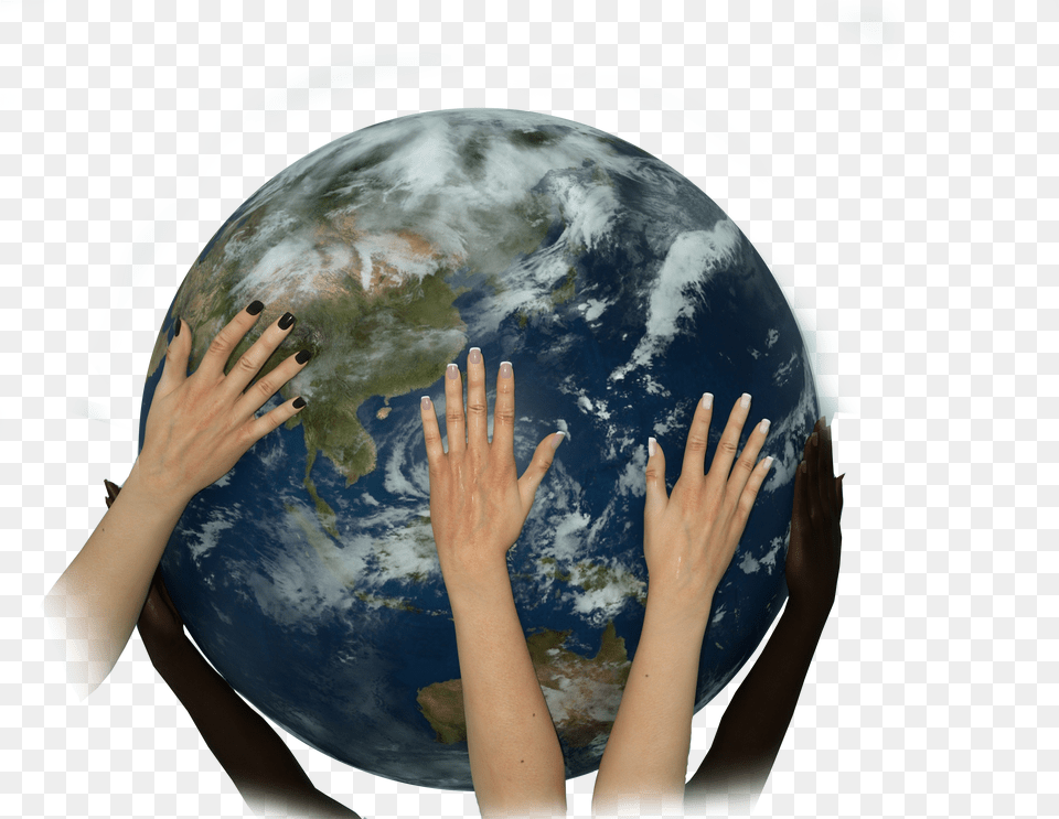 Globe In Hand Free Png