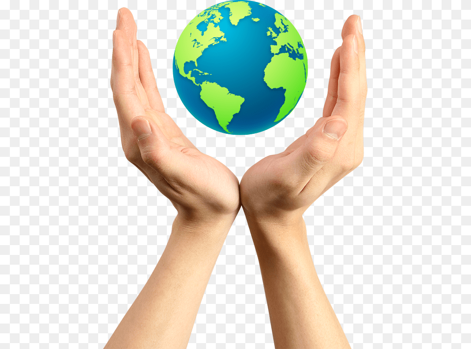 Globe In Hand, Person, Astronomy, Outer Space, Planet Free Transparent Png