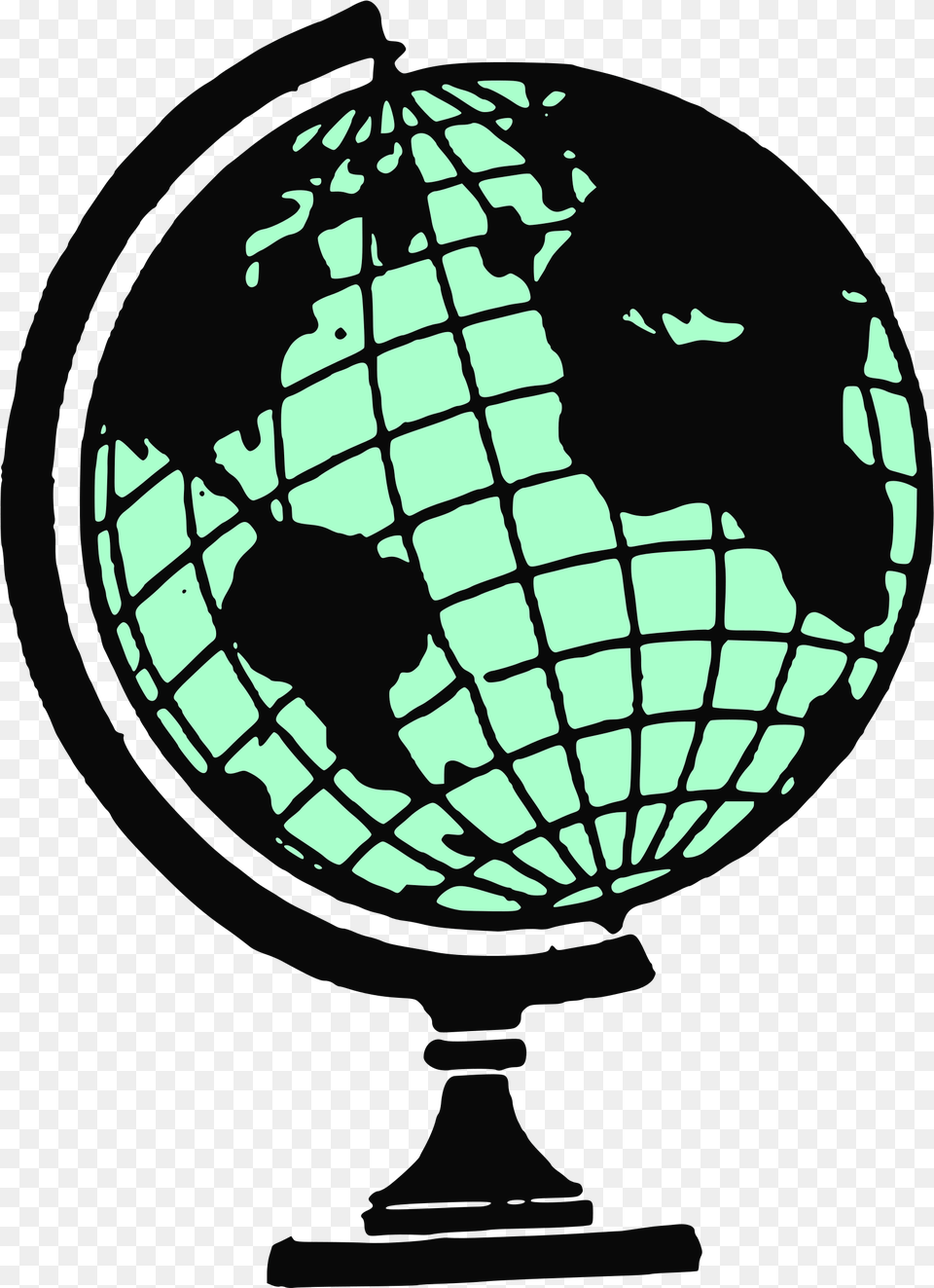 Globe Line Art Clip Globe Clipart 1743 Globe On Stand Vector, Astronomy, Outer Space, Planet, Ammunition Free Transparent Png
