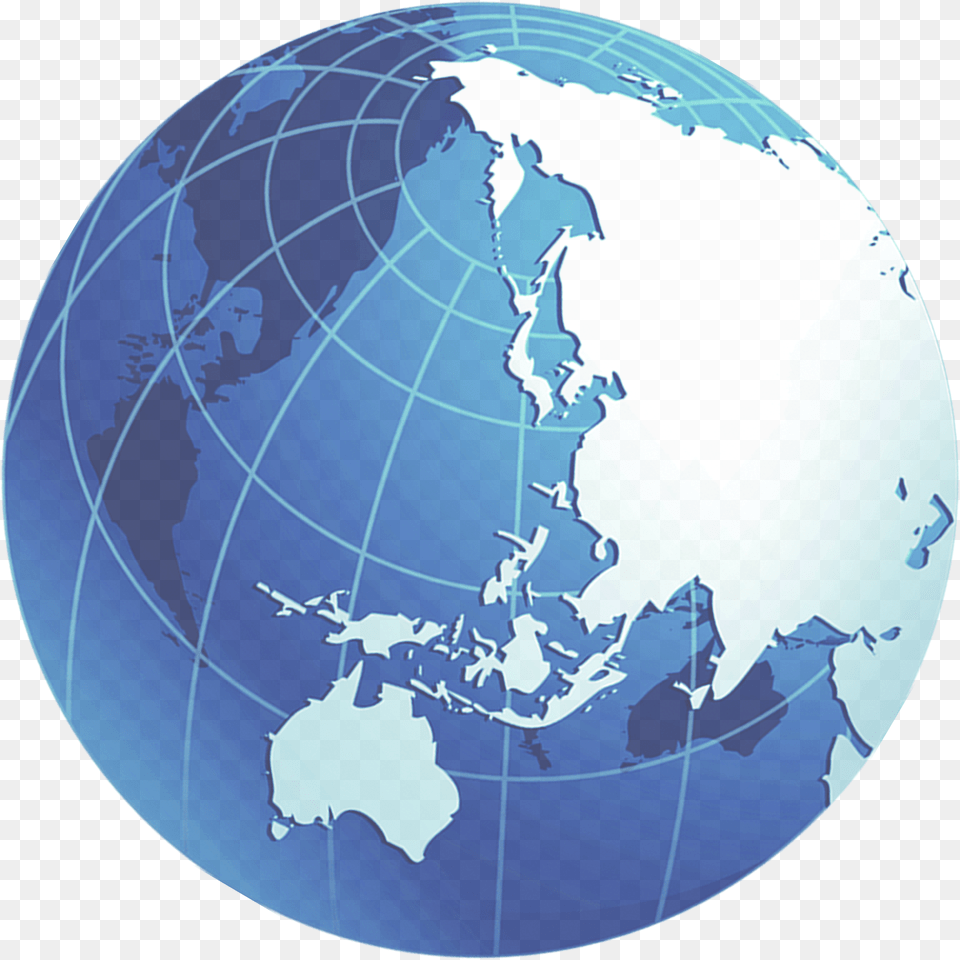 Globe Map Blue Spherical Recruitment Transprent El Mundo Hd, Food, Snack, Bread Free Png Download