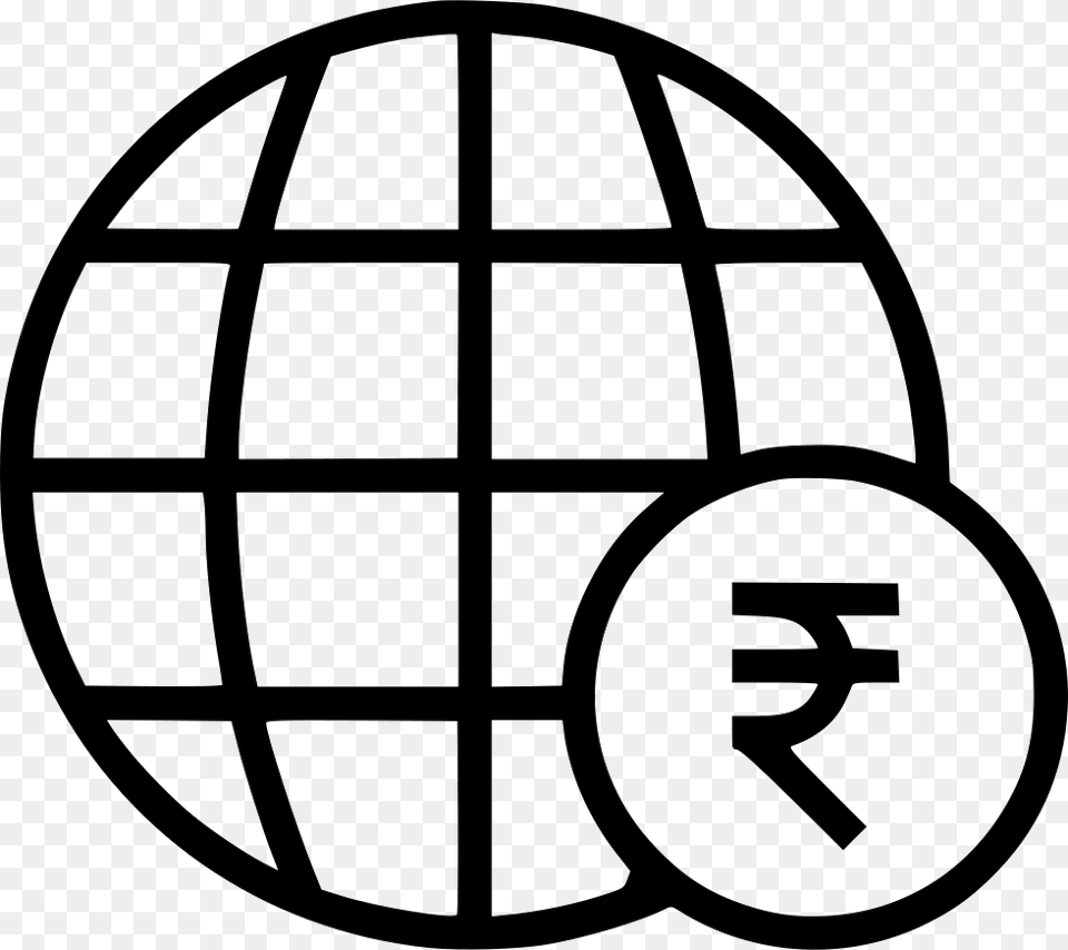 Globe Money Business Expansion Currency Rupee Website Icon Pink, Sphere, Ammunition, Grenade, Weapon Free Png Download